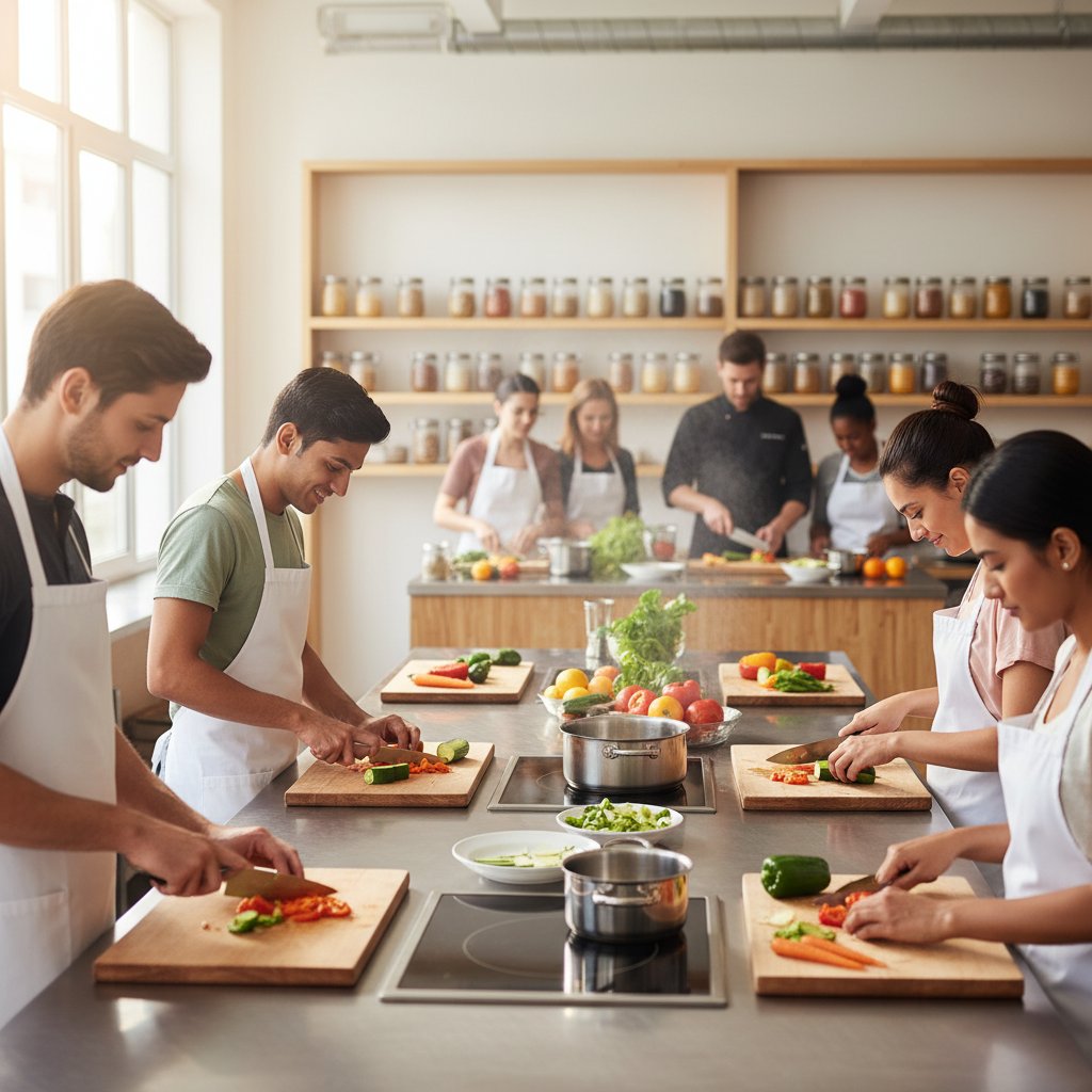 Organic cooking class at Nucisa