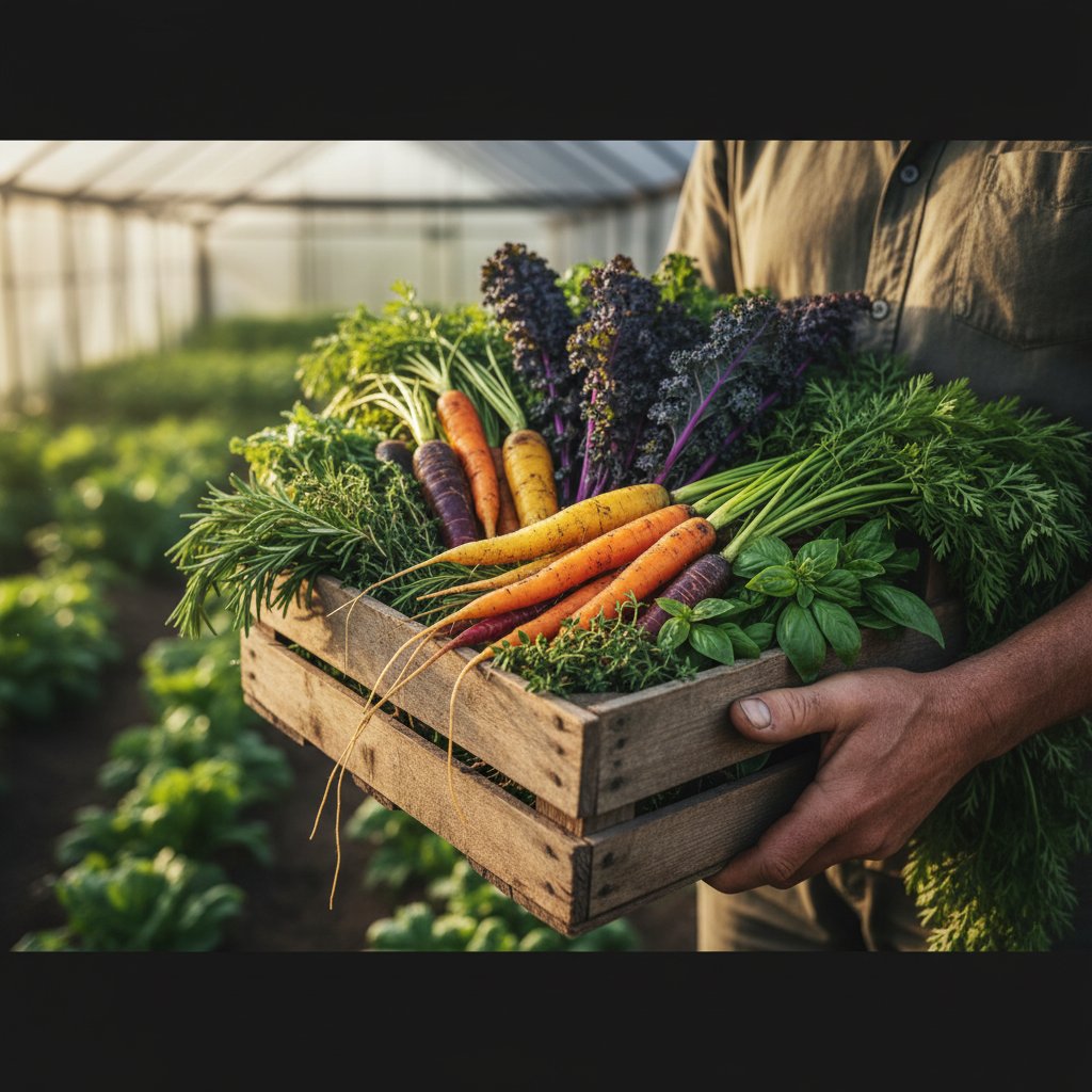 Fresh organic ingredients preparation